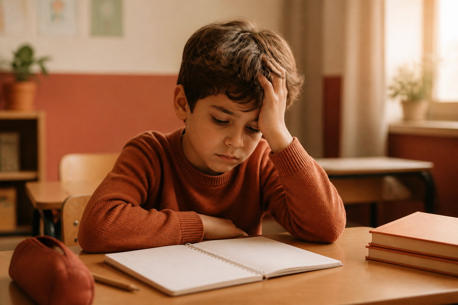Enfant en difficulté à l'école